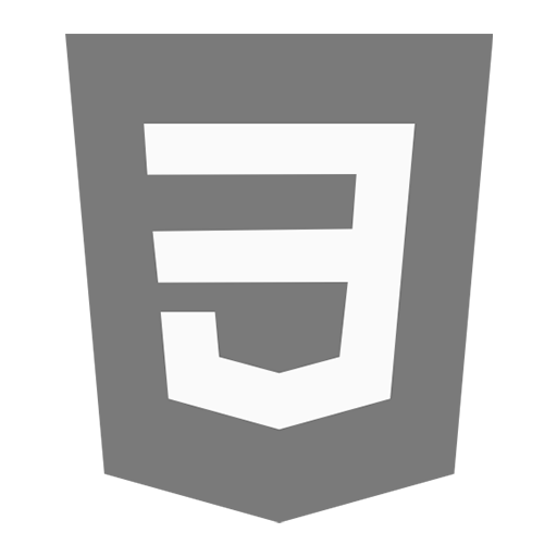 html icon black and withe